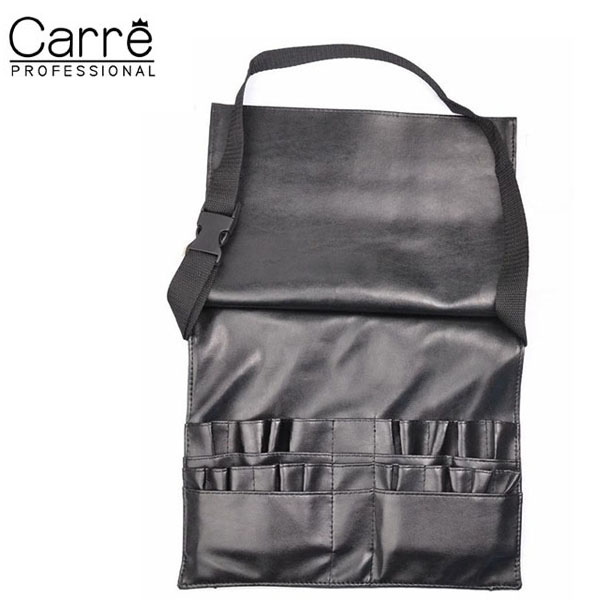 Carre customize soft leather makeup tool apron make up artist brush waist belt